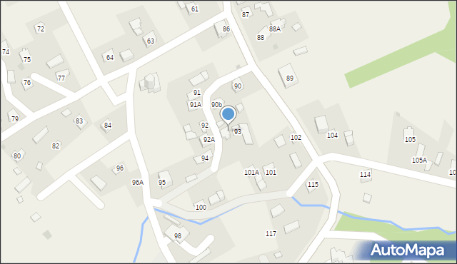 Myczkowce, Myczkowce, 93A, mapa Myczkowce