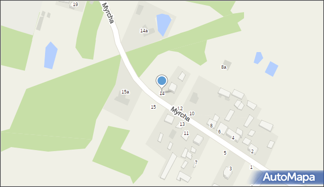 Myrcha, Myrcha, 14, mapa Myrcha
