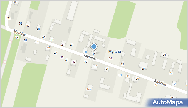 Myrcha, Myrcha, 36, mapa Myrcha