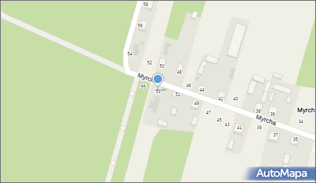 Myrcha, Myrcha, 53, mapa Myrcha