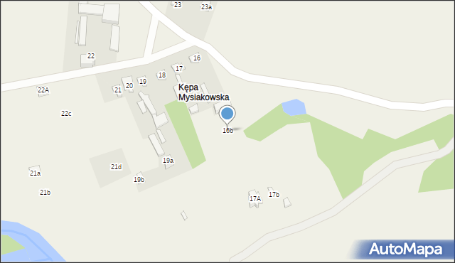 Mysiakowiec, Mysiakowiec, 16b, mapa Mysiakowiec
