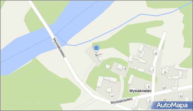 Mysiakowiec, Mysiakowiec, 5a, mapa Mysiakowiec