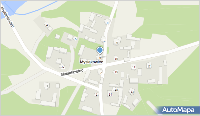 Mysiakowiec, Mysiakowiec, 6, mapa Mysiakowiec