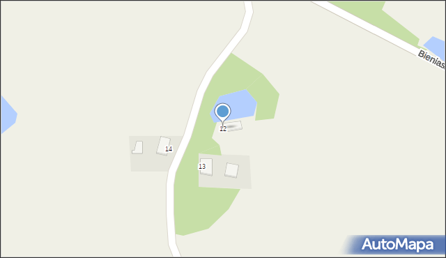 Mysłaki, Mysłaki, 12, mapa Mysłaki