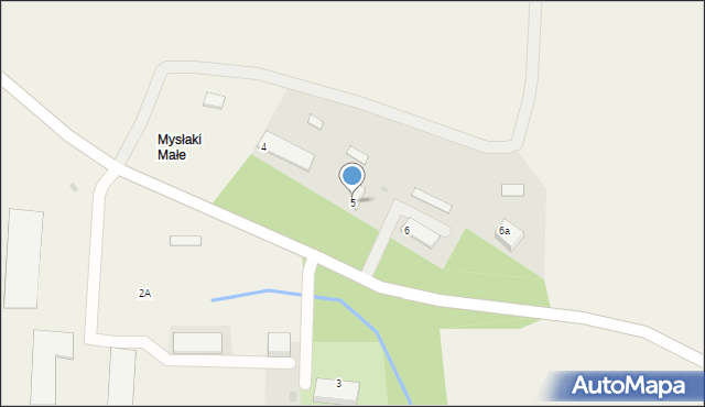 Mysłaki, Mysłaki, 5, mapa Mysłaki