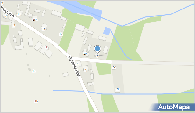 Myślakowice, Myślakowice, 6, mapa Myślakowice