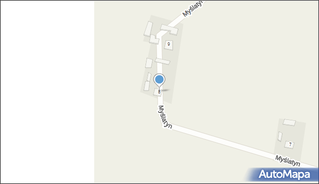 Myślatyn, Myślatyn, 8, mapa Myślatyn
