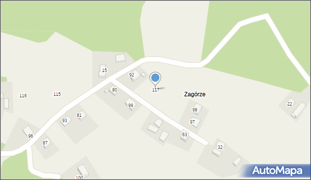 Myślec, Myślec, 117, mapa Myślec