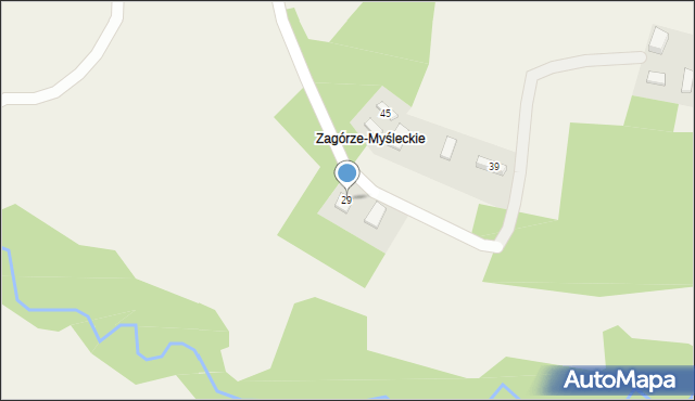 Myślec, Myślec, 29, mapa Myślec