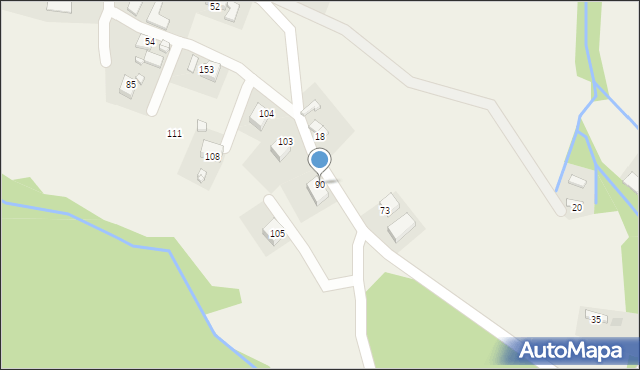 Myślec, Myślec, 90, mapa Myślec