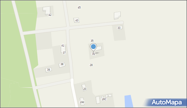 Myślęcin, Myślęcin, 31, mapa Myślęcin