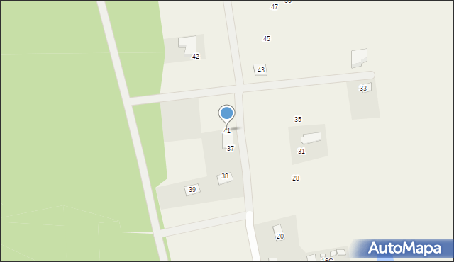 Myślęcin, Myślęcin, 41, mapa Myślęcin