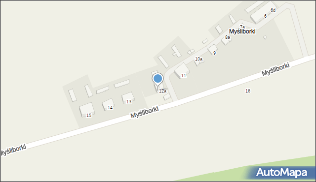 Myśliborki, Myśliborki, 12b, mapa Myśliborki