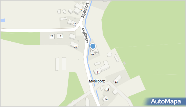 Myślibórz, Myślibórz, 10, mapa Myślibórz