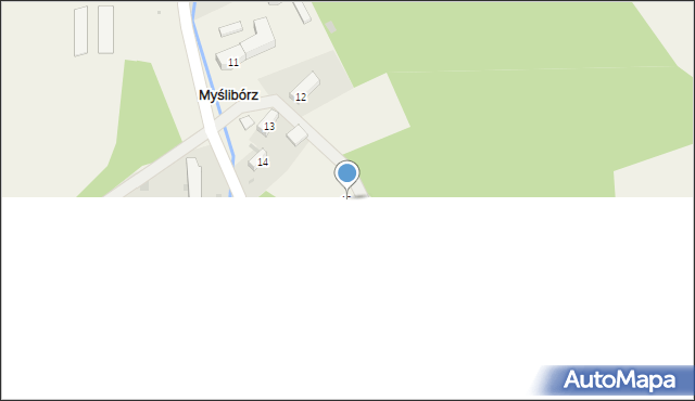 Myślibórz, Myślibórz, 13a, mapa Myślibórz