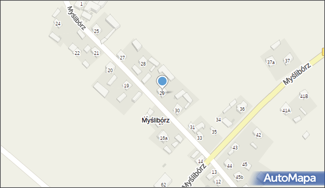 Myślibórz, Myślibórz, 29, mapa Myślibórz