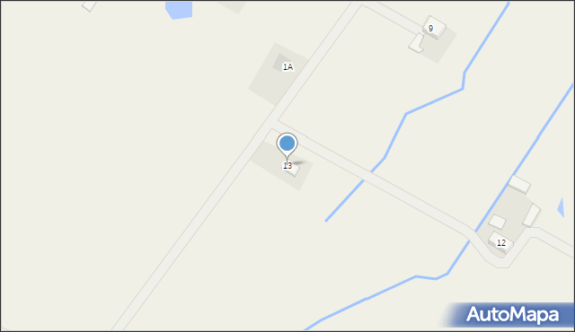 Myśliborzyce, Myśliborzyce, 13, mapa Myśliborzyce