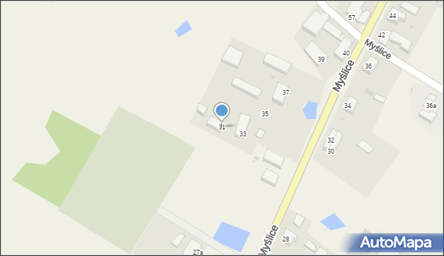 Myślice, Myślice, 31, mapa Myślice