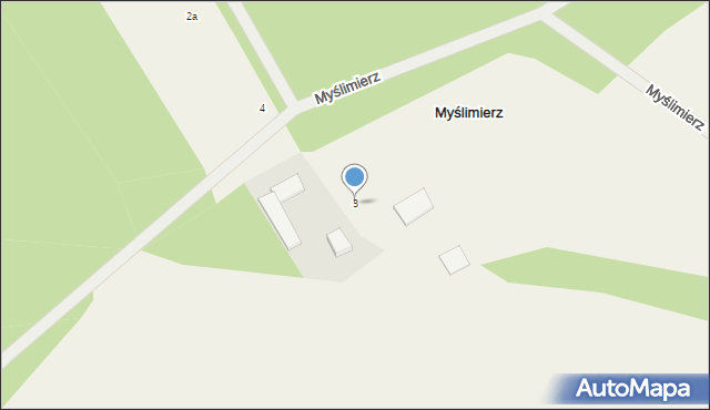 Myślimierz, Myślimierz, 3, mapa Myślimierz