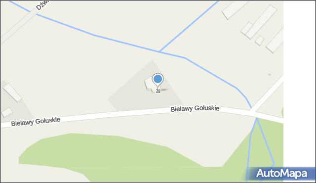 Myślin, Myślin, 38, mapa Myślin