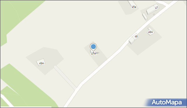 Myślinów, Myślinów, 47A, mapa Myślinów