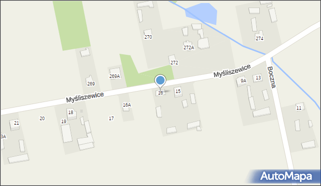 Myśliszewice, Myśliszewice, 16, mapa Myśliszewice