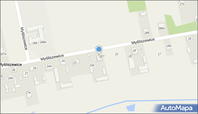 Myśliszewice, Myśliszewice, 22, mapa Myśliszewice