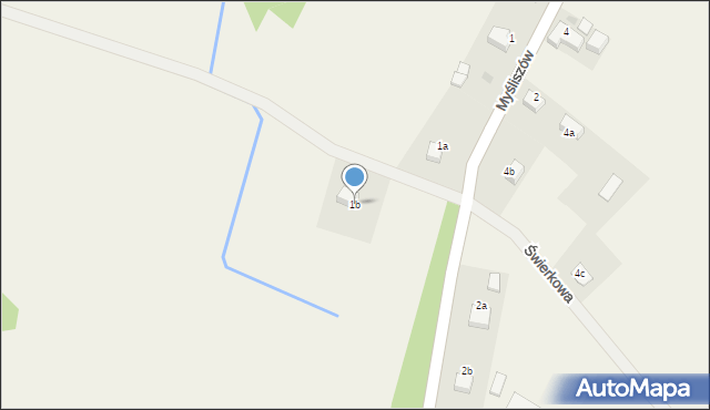 Myśliszów, Myśliszów, 1b, mapa Myśliszów