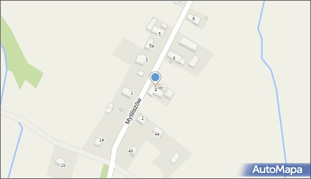 Myśliszów, Myśliszów, 4, mapa Myśliszów