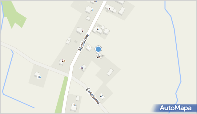 Myśliszów, Myśliszów, 4a, mapa Myśliszów
