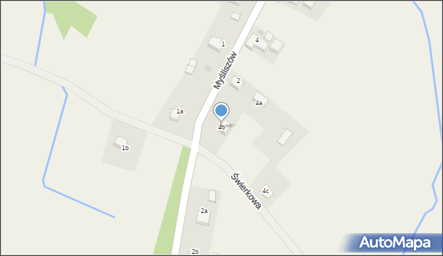 Myśliszów, Myśliszów, 4b, mapa Myśliszów
