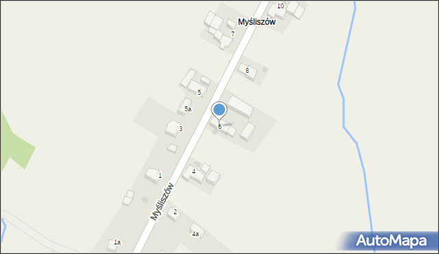 Myśliszów, Myśliszów, 6, mapa Myśliszów