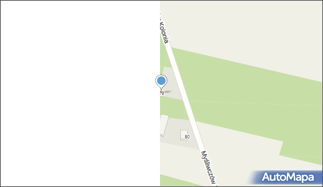 Myśliwczów Kolonia, Myśliwczów Kolonia, 79, mapa Myśliwczów Kolonia