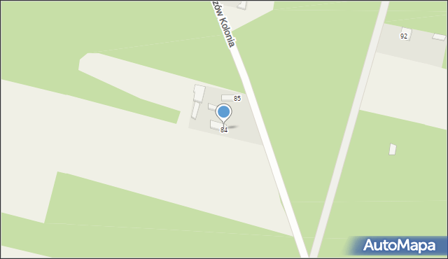 Myśliwczów Kolonia, Myśliwczów Kolonia, 84, mapa Myśliwczów Kolonia