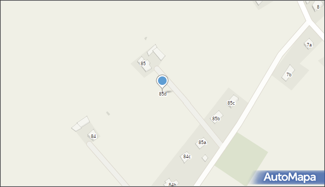 Myśliwiec, Myśliwiec, 85d, mapa Myśliwiec