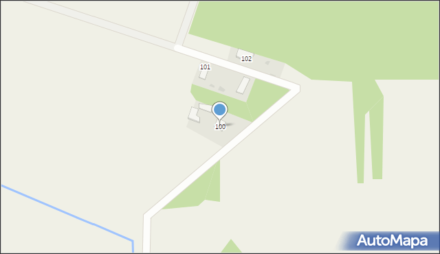 Mysłów, Mysłów, 100, mapa Mysłów