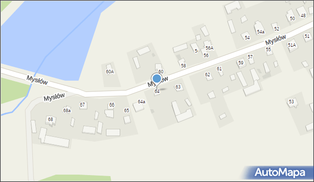 Mysłów, Mysłów, 64, mapa Mysłów