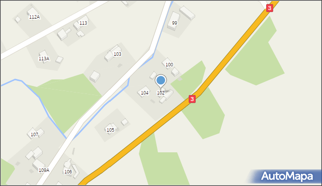 Mysłów, Mysłów, 102, mapa Mysłów