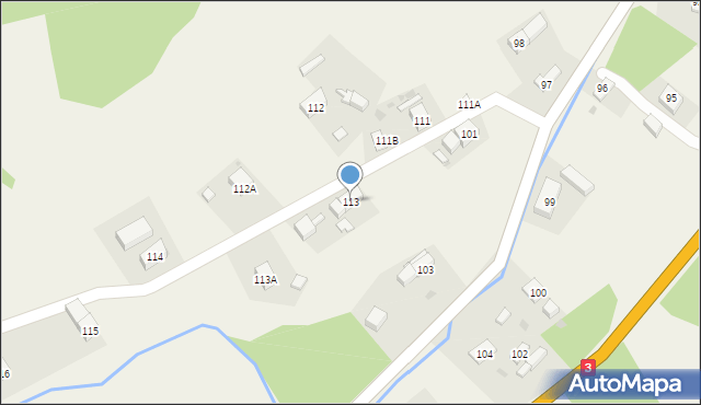 Mysłów, Mysłów, 113, mapa Mysłów