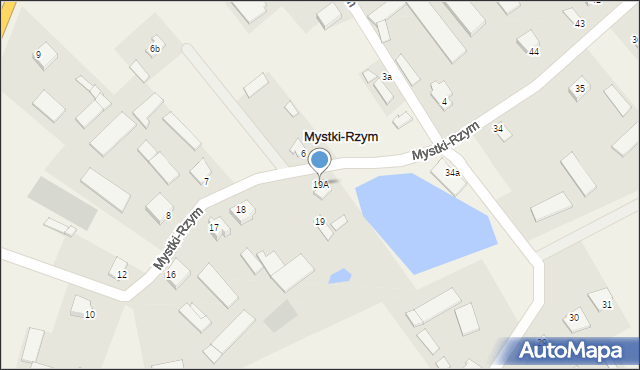 Mystki-Rzym, Mystki-Rzym, 19A, mapa Mystki-Rzym