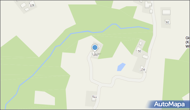 Mystków, Mystków, 101, mapa Mystków