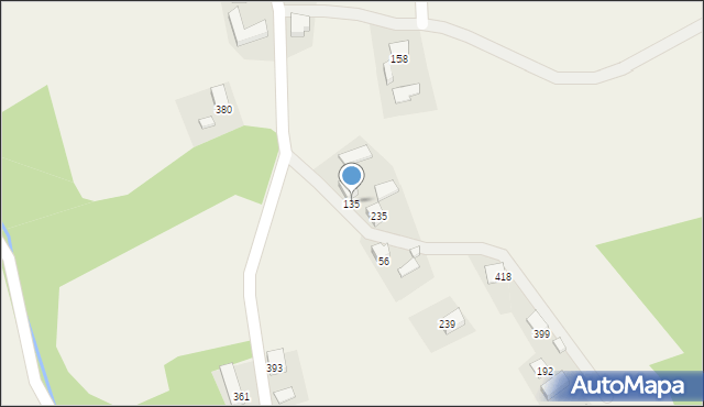 Mystków, Mystków, 135, mapa Mystków
