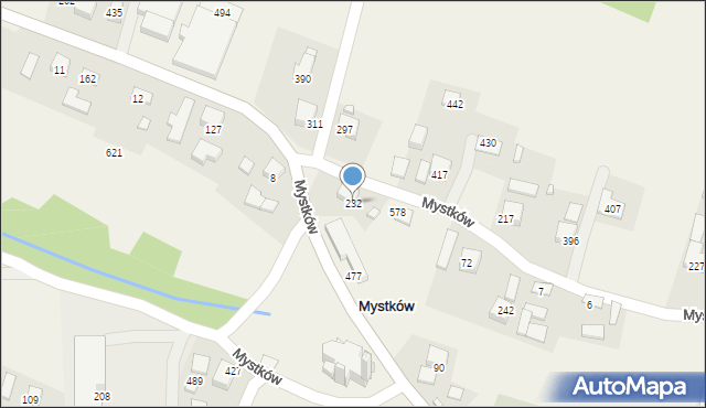 Mystków, Mystków, 232, mapa Mystków