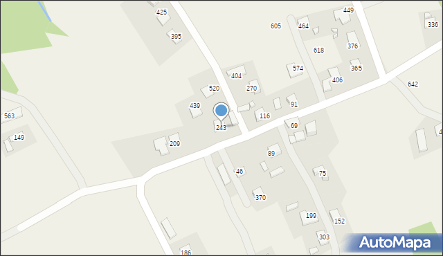 Mystków, Mystków, 243, mapa Mystków