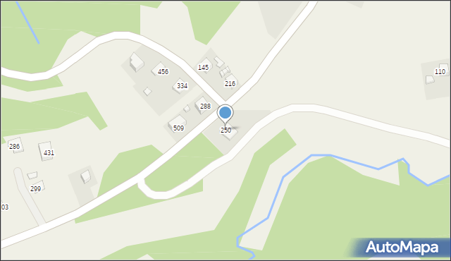 Mystków, Mystków, 250, mapa Mystków