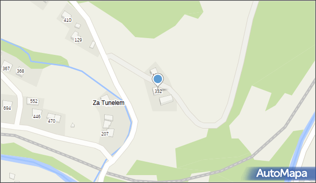 Mystków, Mystków, 332, mapa Mystków