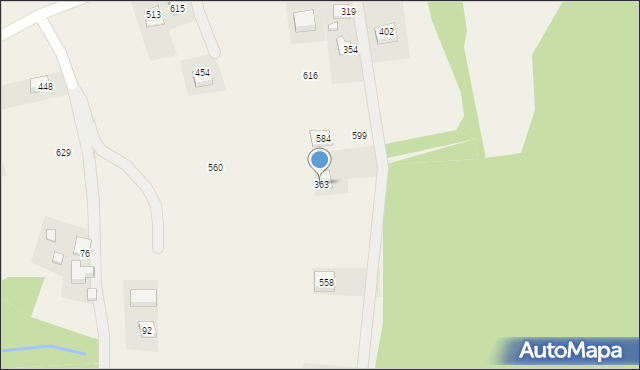 Mystków, Mystków, 363, mapa Mystków