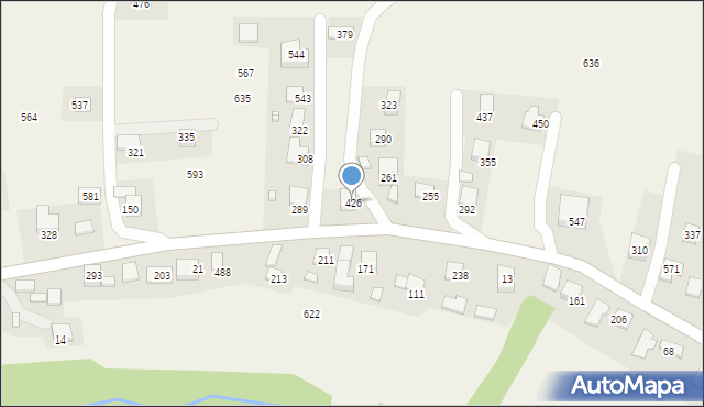 Mystków, Mystków, 426, mapa Mystków