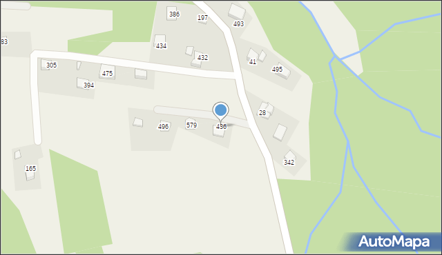 Mystków, Mystków, 436, mapa Mystków