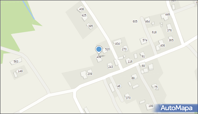 Mystków, Mystków, 439, mapa Mystków